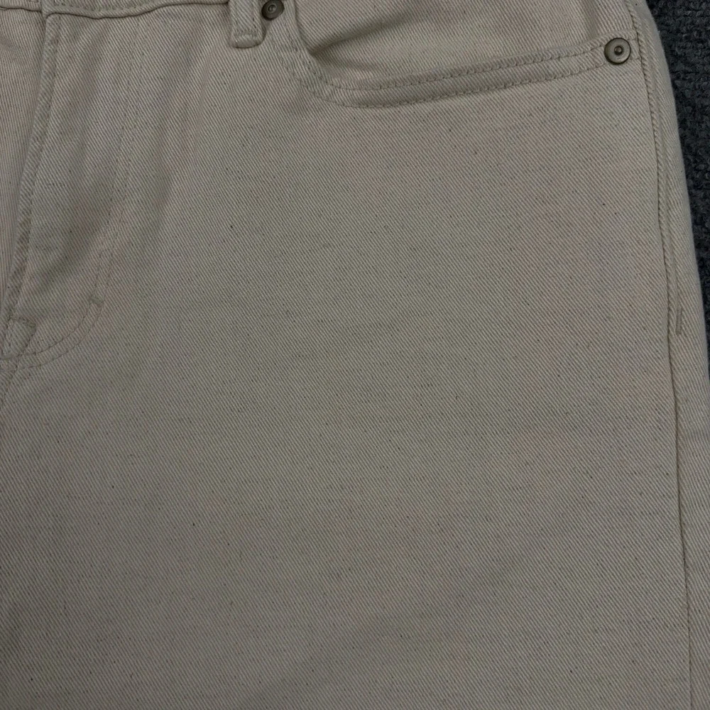 NEW Banana Republic Travel Jean Men 32x32 Ecru Slim Fit Tapered Stretch Speckled
